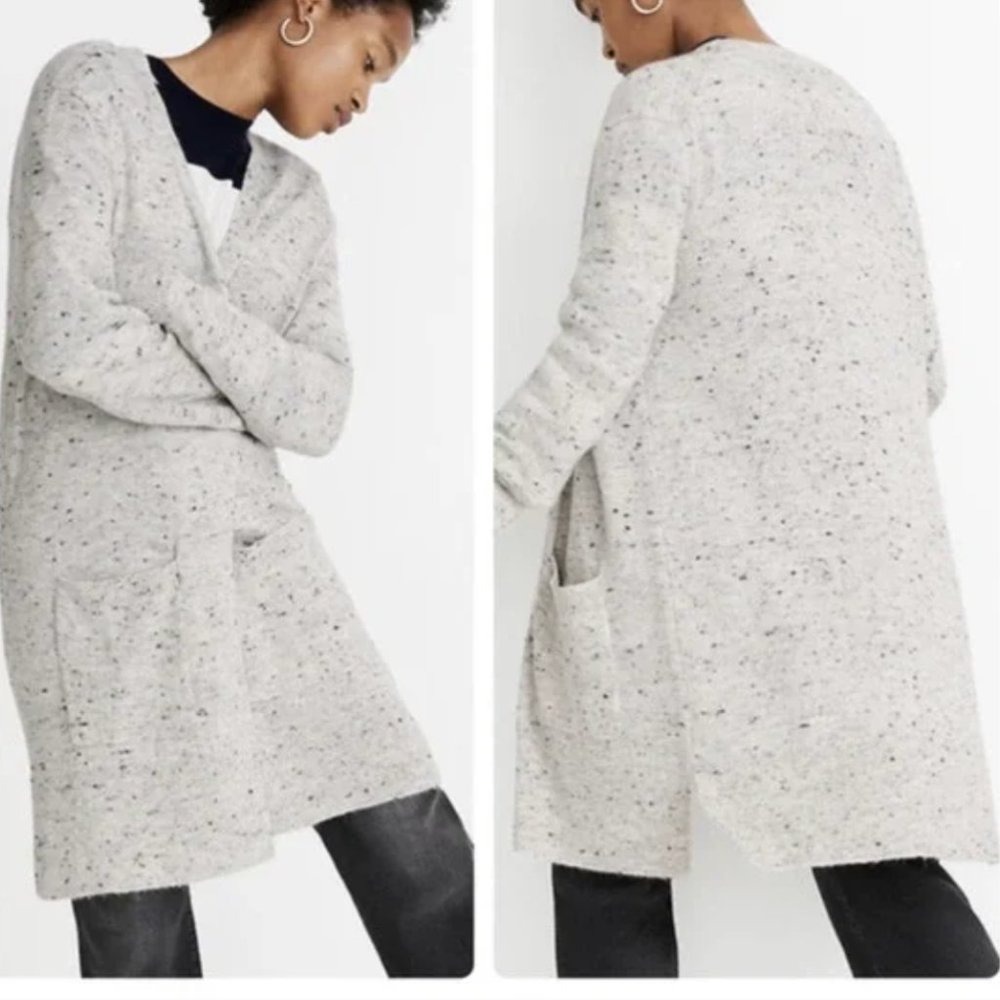 Madewell Donegal Kent Cardigan Coziest Yarn Wool‎ Blend Size M Cabin Cozy